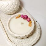 Vela aromática texturizada