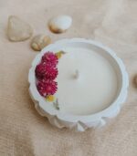 Vela aromática texturizada