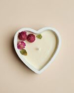Vela aromática corazón