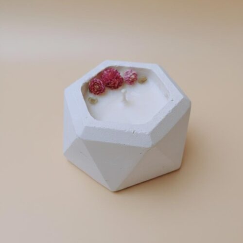 Vela aromática hexagonal